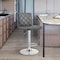 Armen Living Duval Adjustable Gray Faux Leather and Charcoal Swivel Barstool LCDUBACHRGR - alternate 4